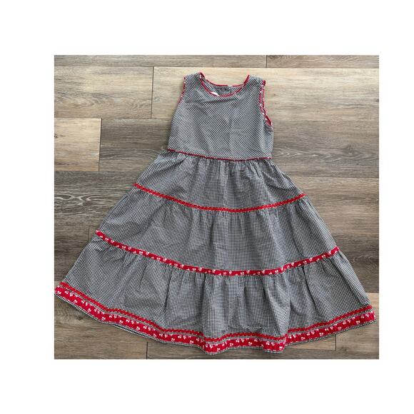 Strasburg Girls Black/white Dress — Size 7Y - Picture 1 of 7
